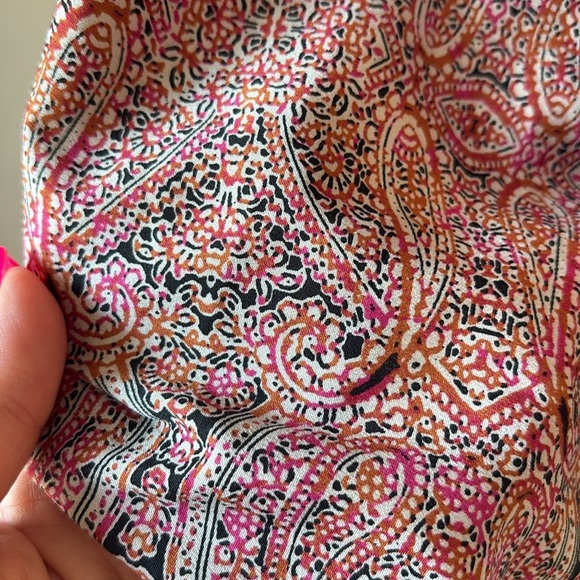 Motherhood maternity paisley lace 3/4 sleeves top blouse button key hole back SM - Picture 6 of 13